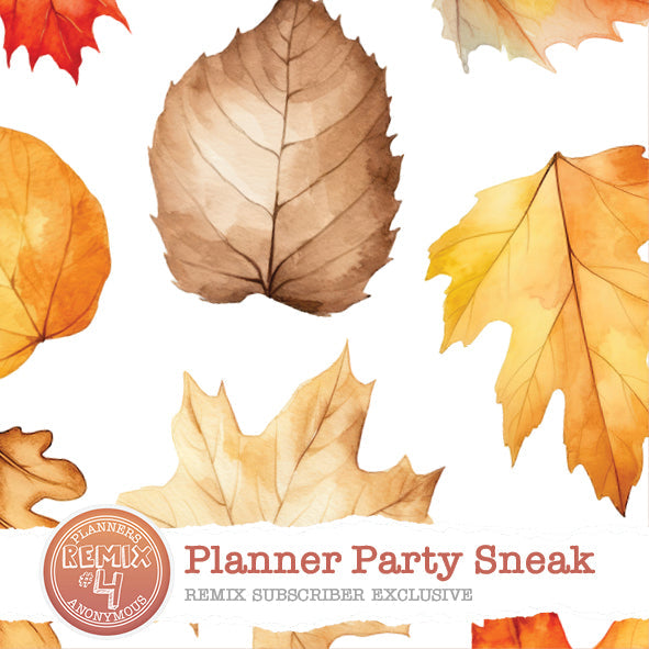 Planner Party Printable RM04