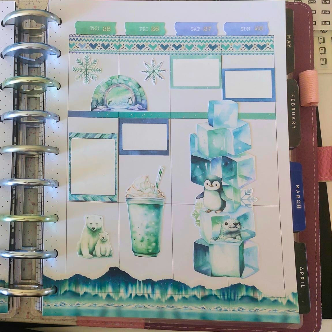 Arctic Adventures planner sticker book