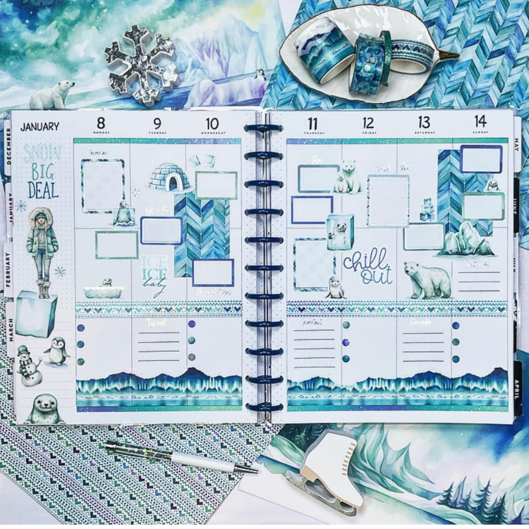 Arctic Adventures planner sticker book