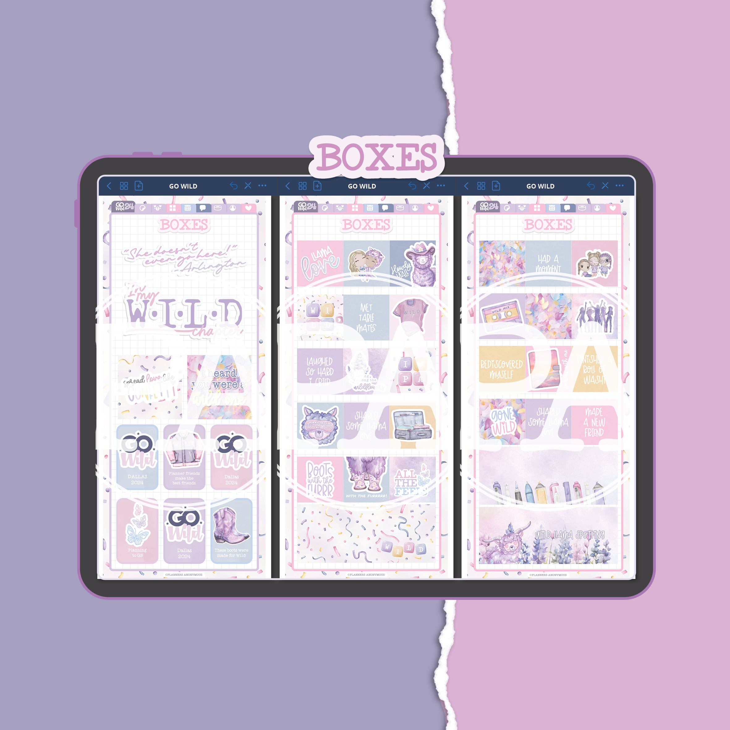 Go Wild Dallas '24 - Goodnotes Sticker Expansion Pack