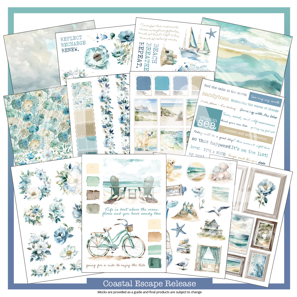 Coastal Escape Journaling Bundle