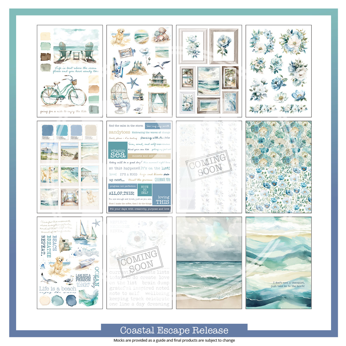 Coastal Escape Journaling Bundle