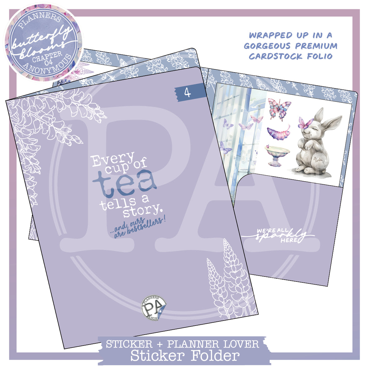 CH04: Butterfly Blooms Sticker Lover