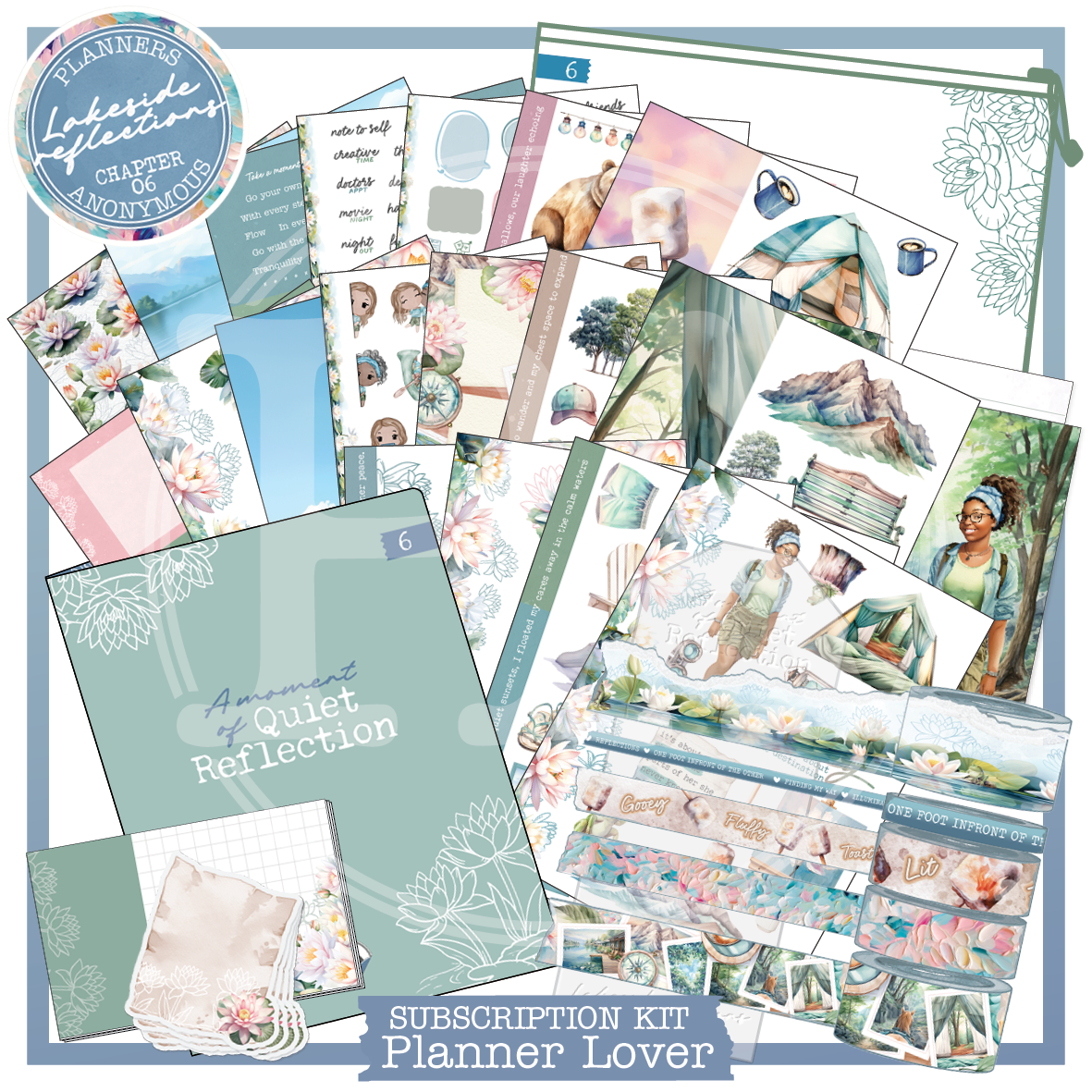 CH06: Lakeside Reflections Planner Lover Kit