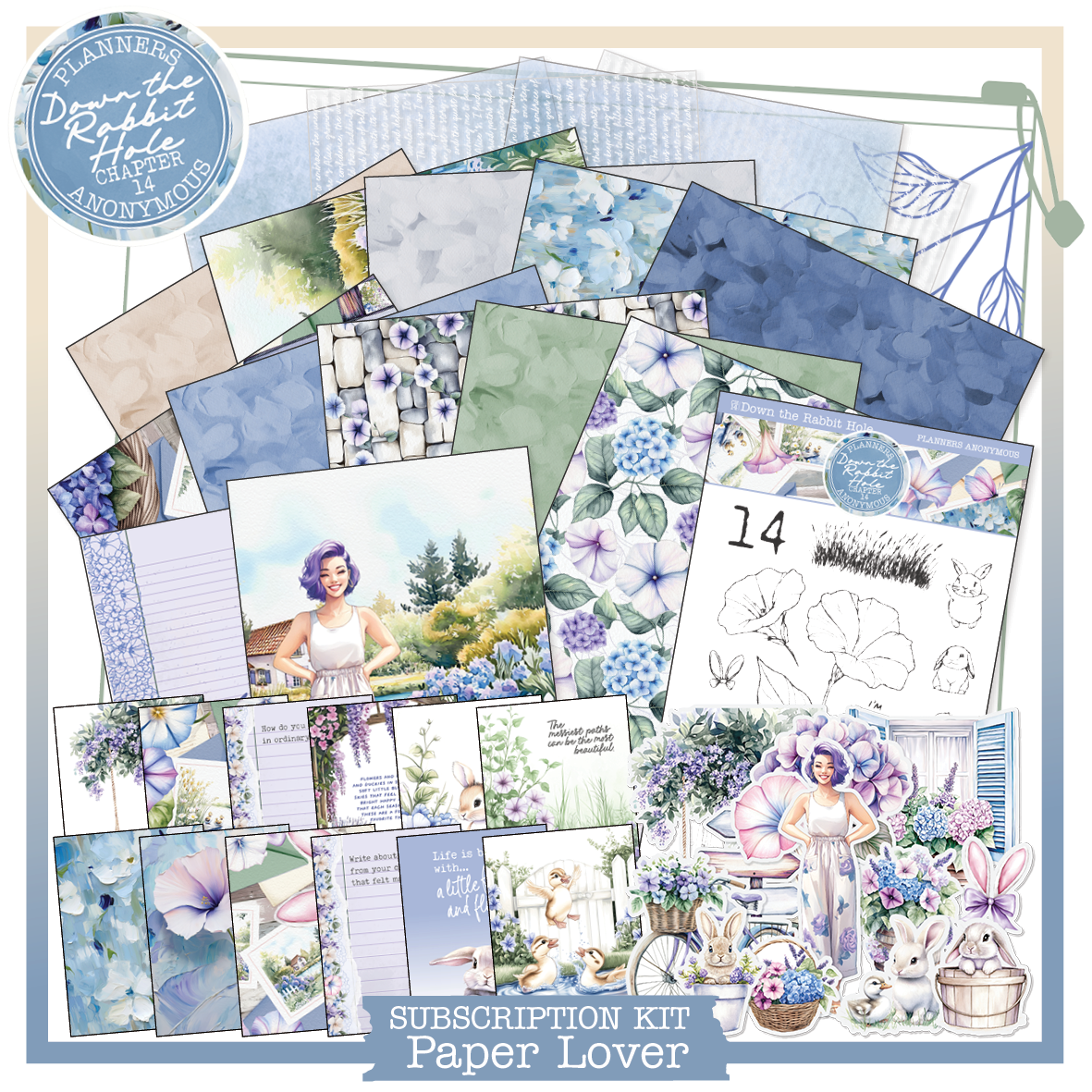 CH14: Down the Rabbit Hole Paper Lover Kit