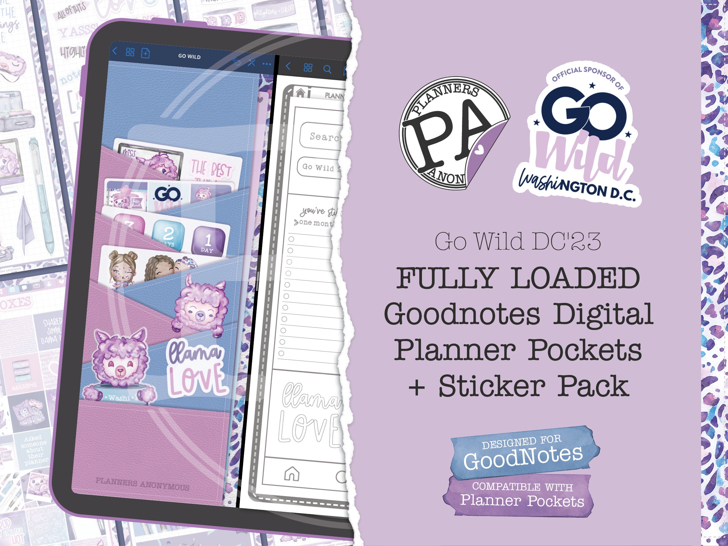 Go Wild DC '23 Fully Loaded - Goodnotes Sticker Pack