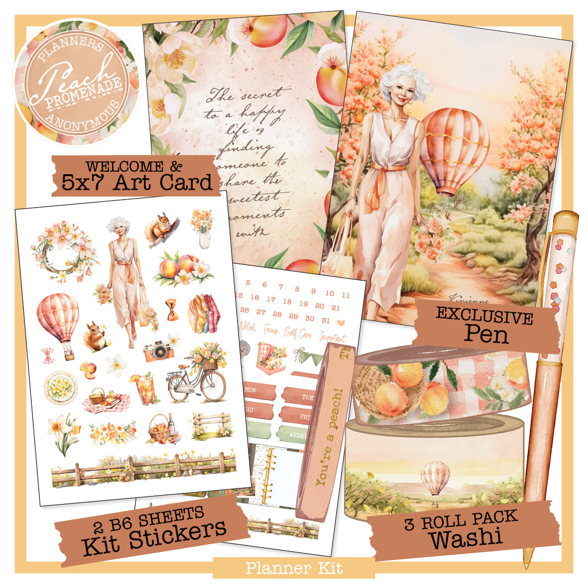 Peach Promenade Planner Kit
