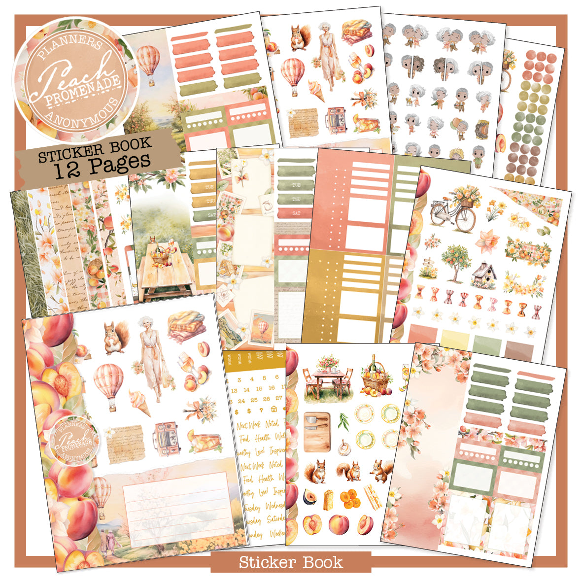 Peach Promenade Sticker Book