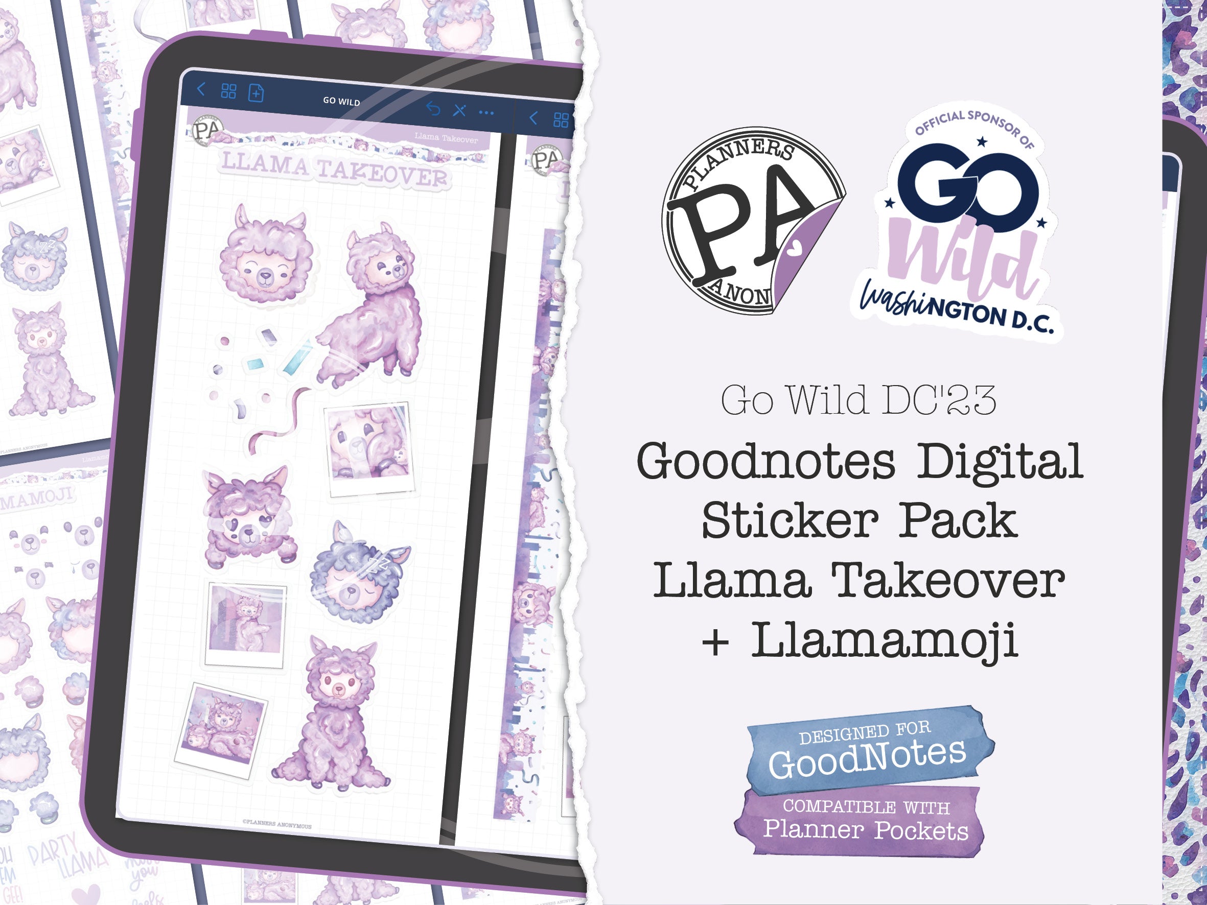 Llama Takeover - Goodnotes Sticker Pack