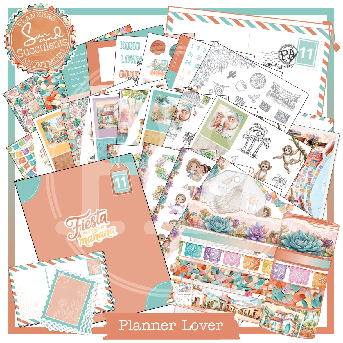 PC11: Sun and Succulents Planner Lover Kit