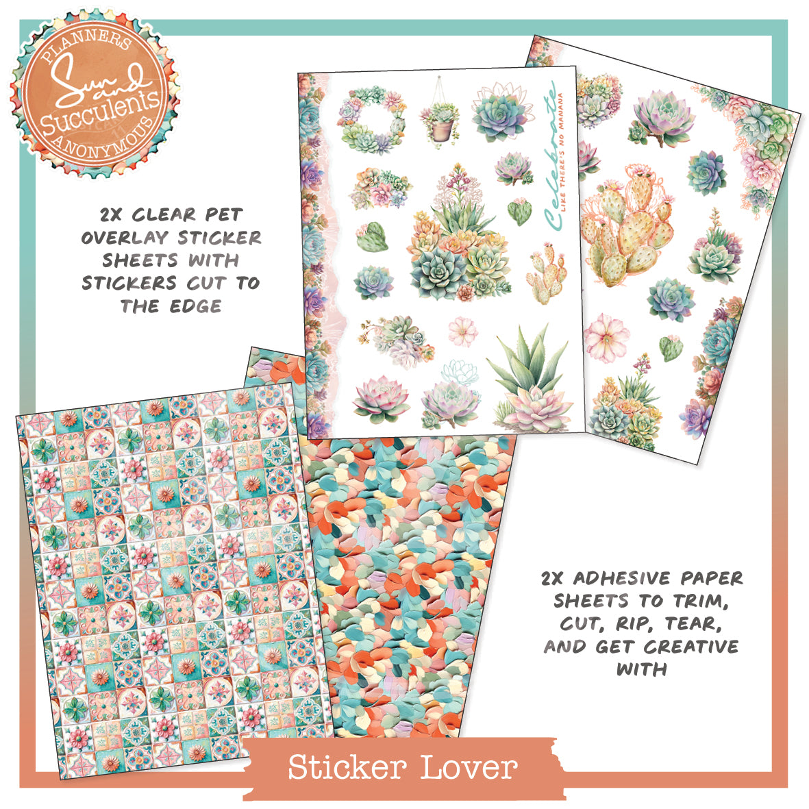 PC11: Sun and Succulents Planner Lover Kit