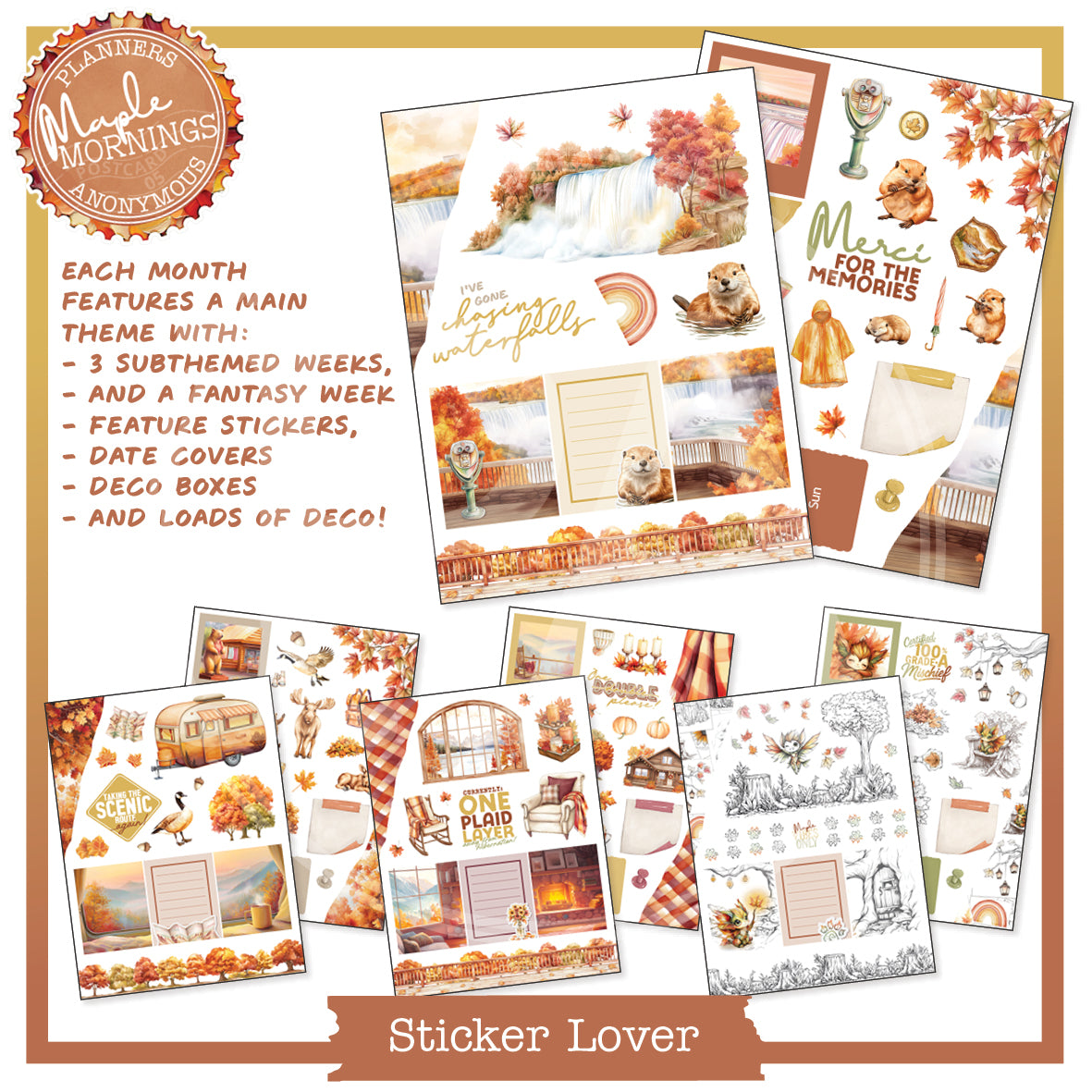 PC05: Maple Mornings Sticker Lover