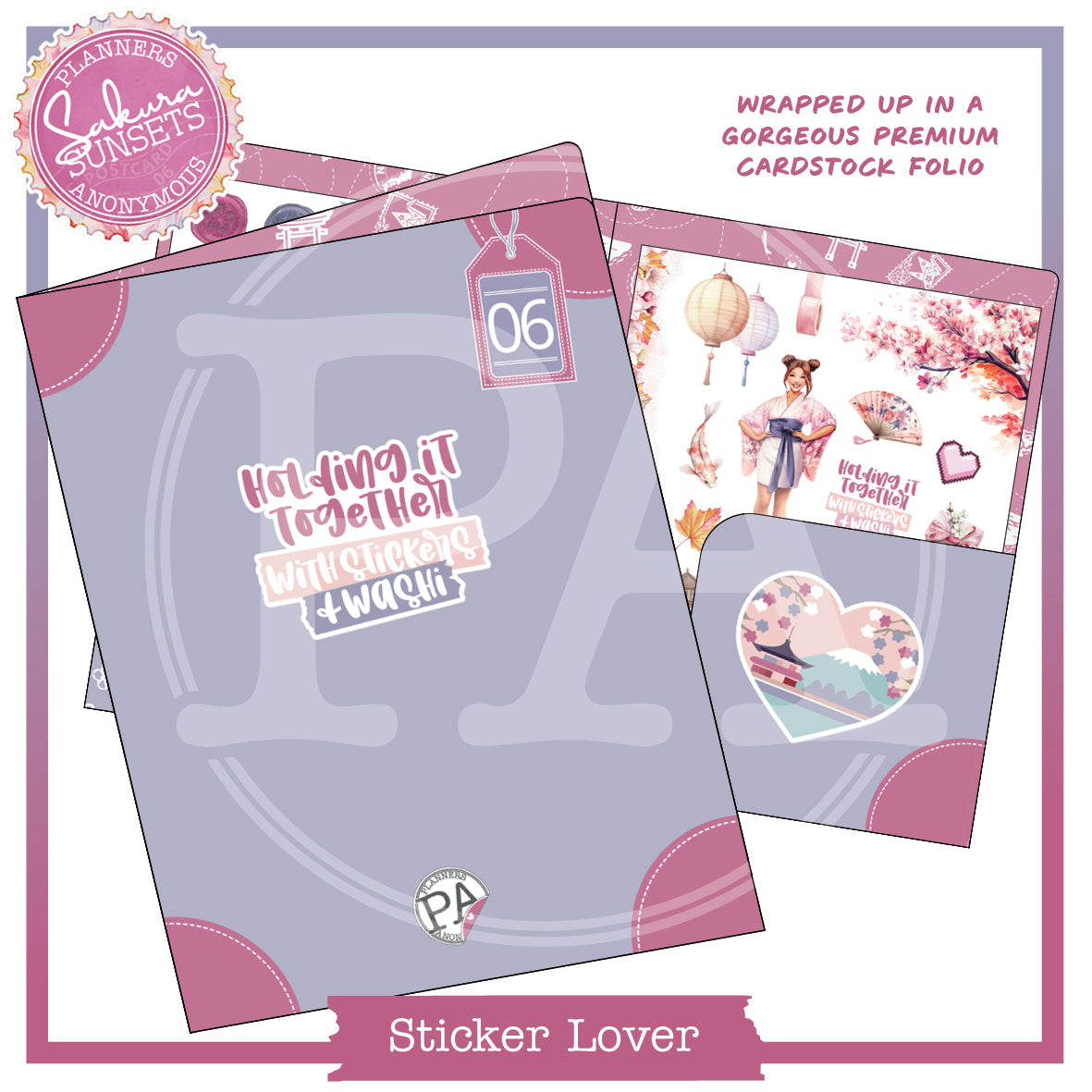 PC06: Sakura Sunsets Planner Lover Kit