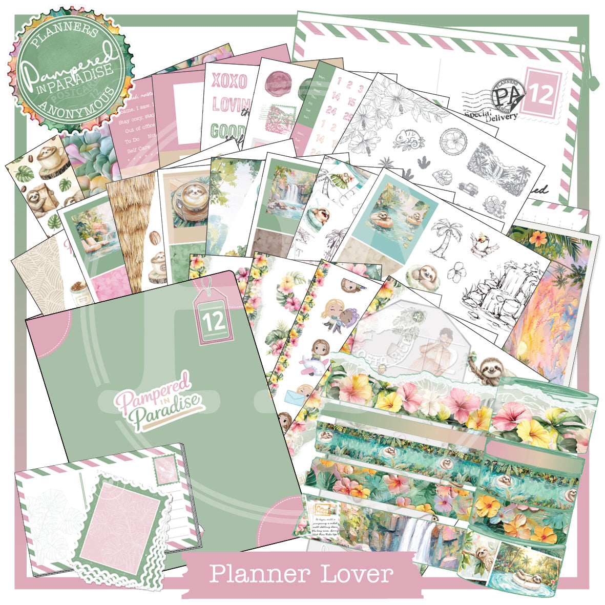 PC12: Pampered in Paradise Planner Lover Kit
