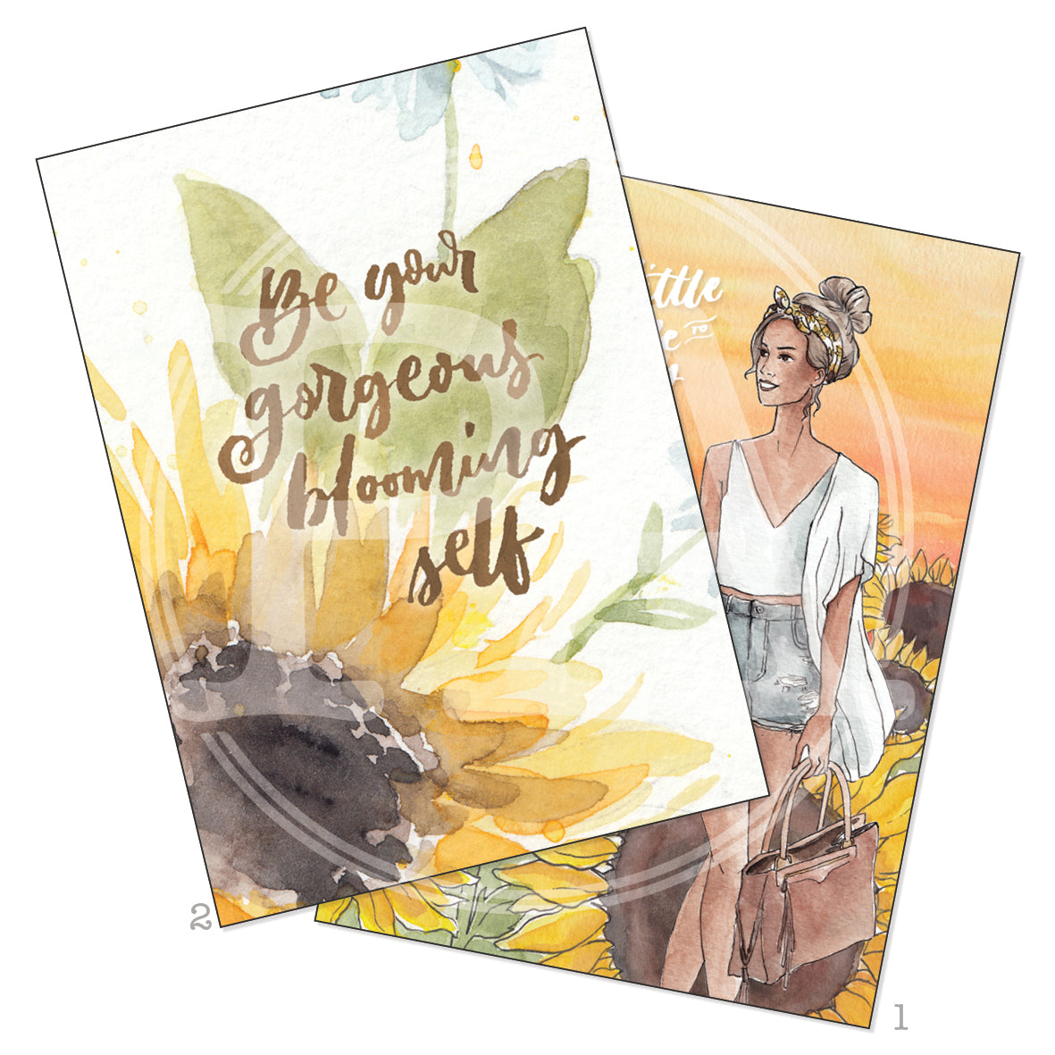 Sunflowers and Sunshine Printable Art Card