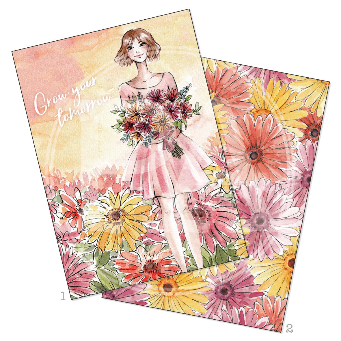 Pretty Posy Printable Art Card