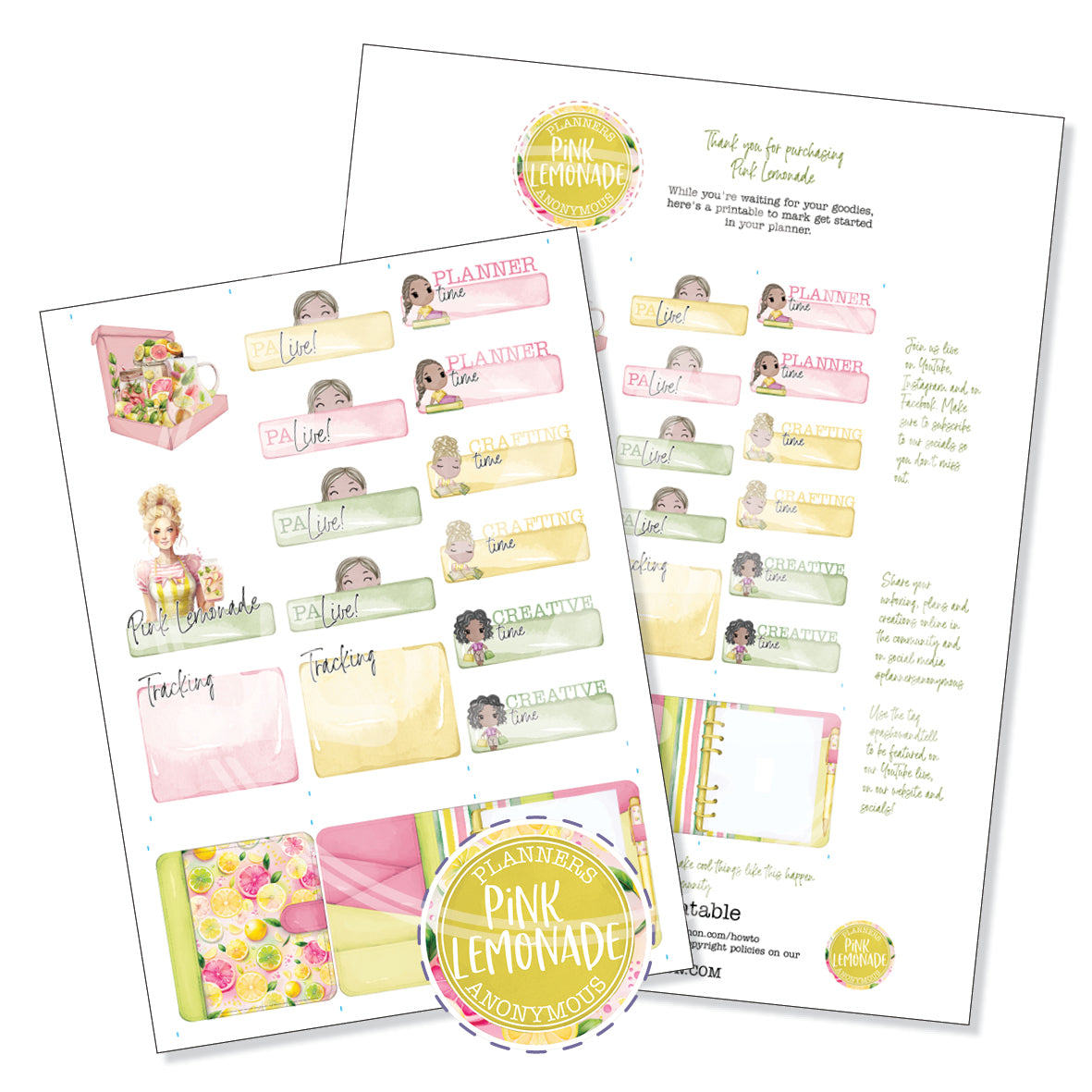 Pink Lemonade Community Printable