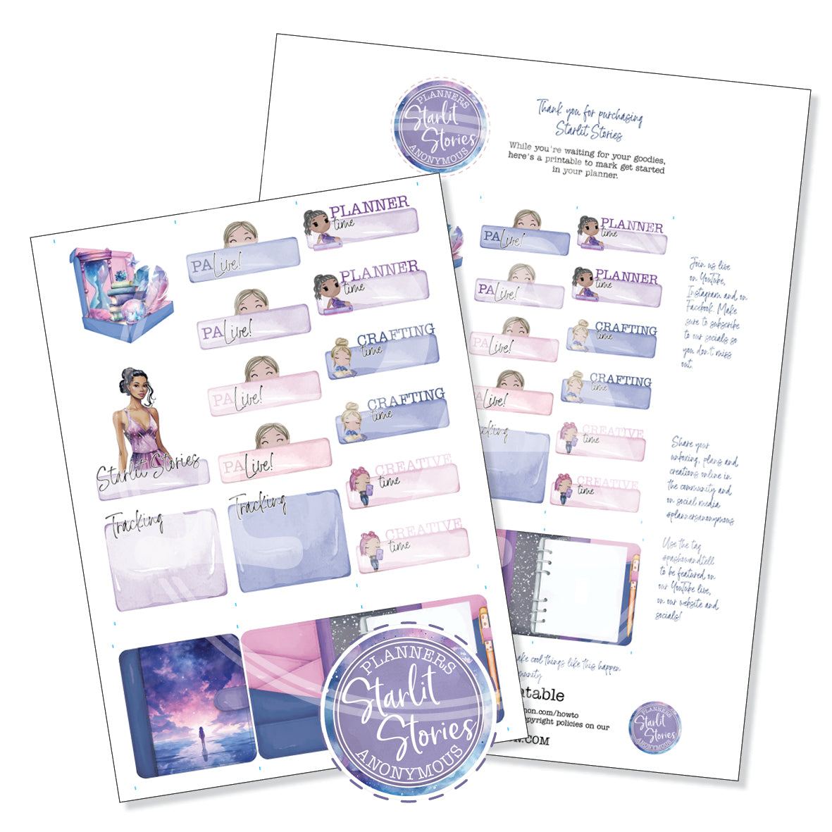 Starlit Stories Community Printable