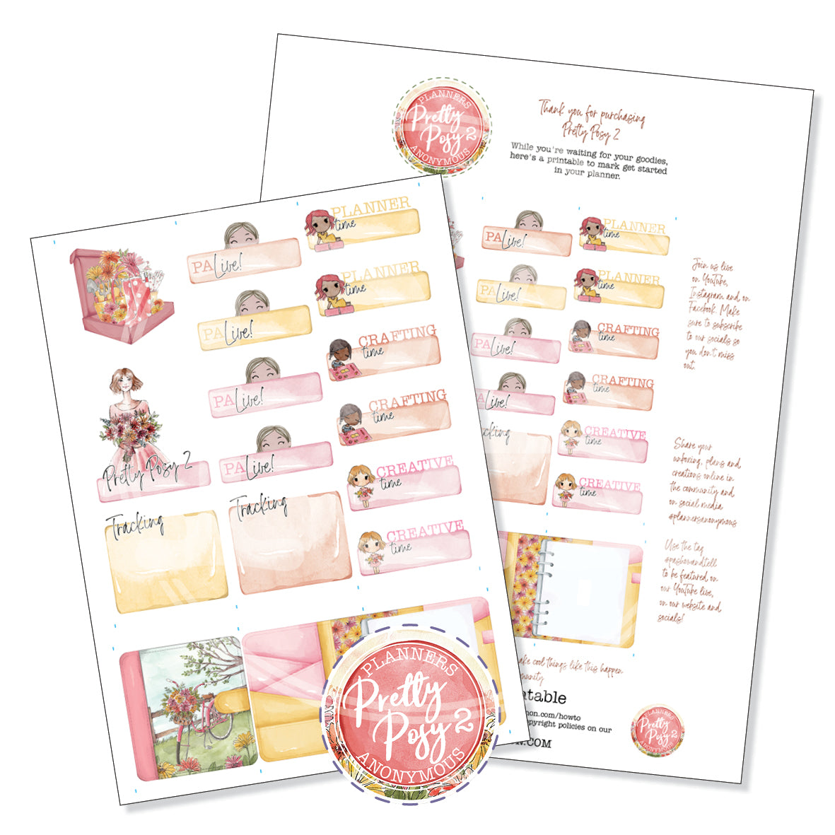 Pretty Posy Community Printable