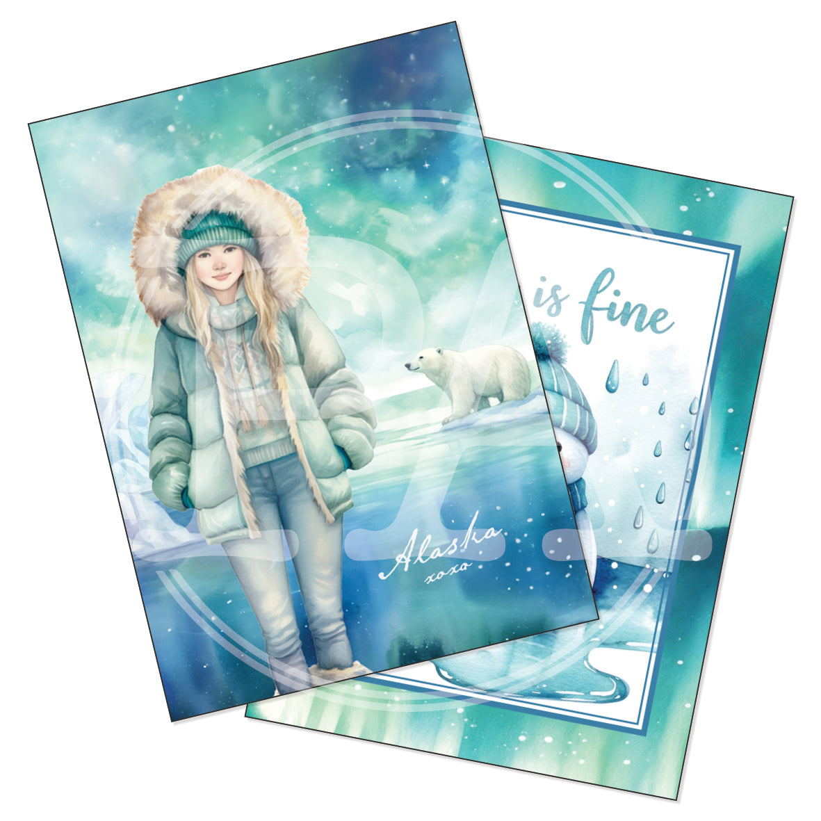 Arctic Adventure Printable Art Card