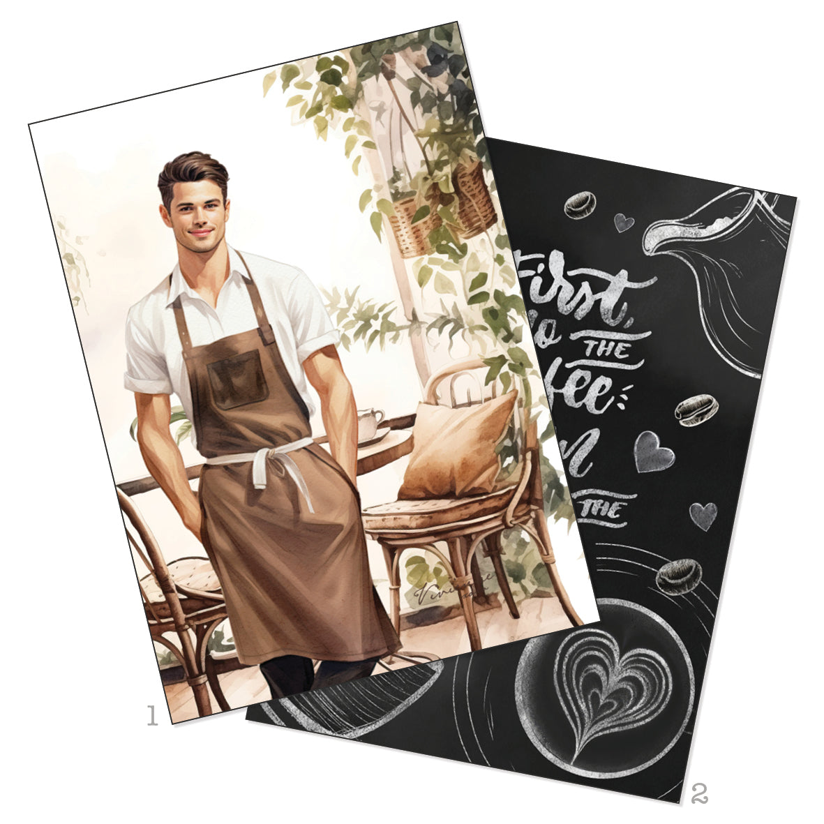 Coffee and Corgis Printable Art Card