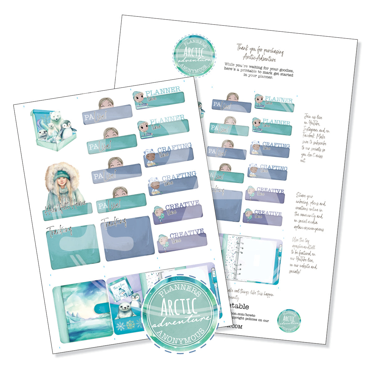 Arctic Adventure Community Printable