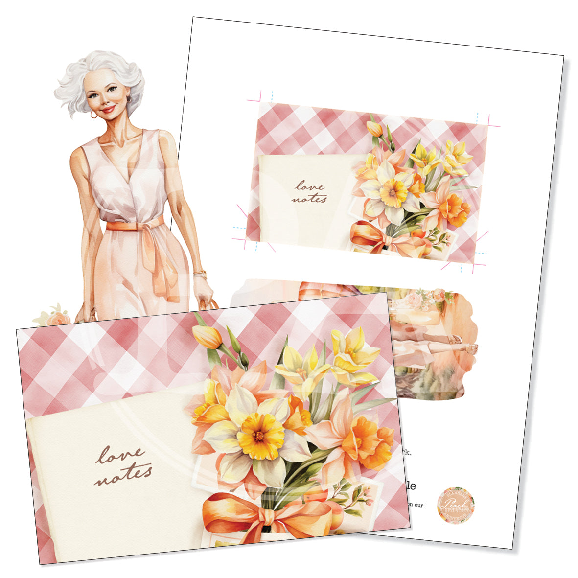 Peach Promenade Pocket Printable