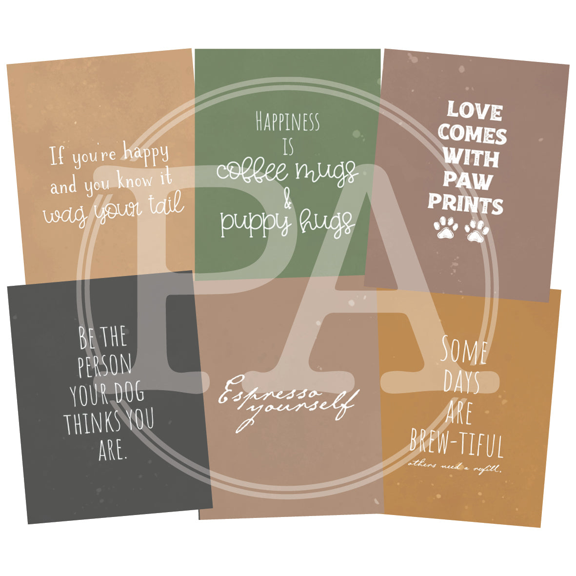 Coffee and Corgis Quote Cards