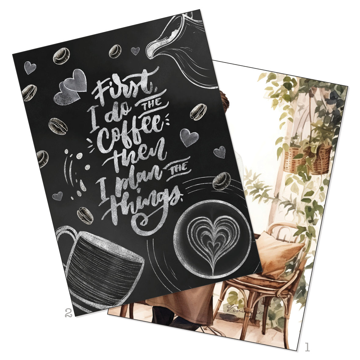 Coffee and Corgis Printable Art Card