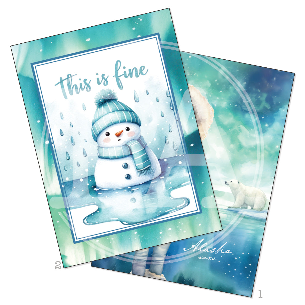 Arctic Adventure Printable Art Card