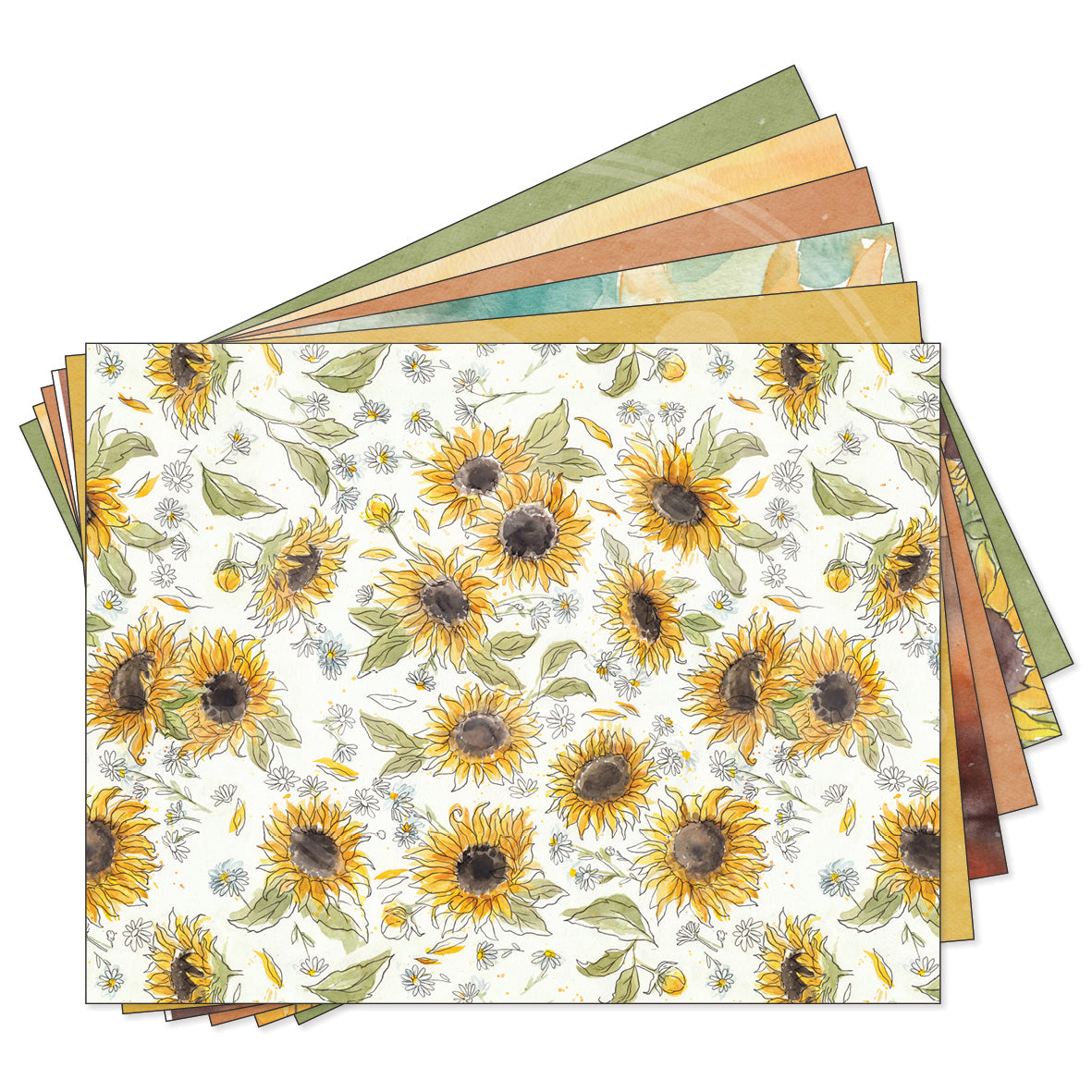Sunflowers & Sunshine decorative papers - standard