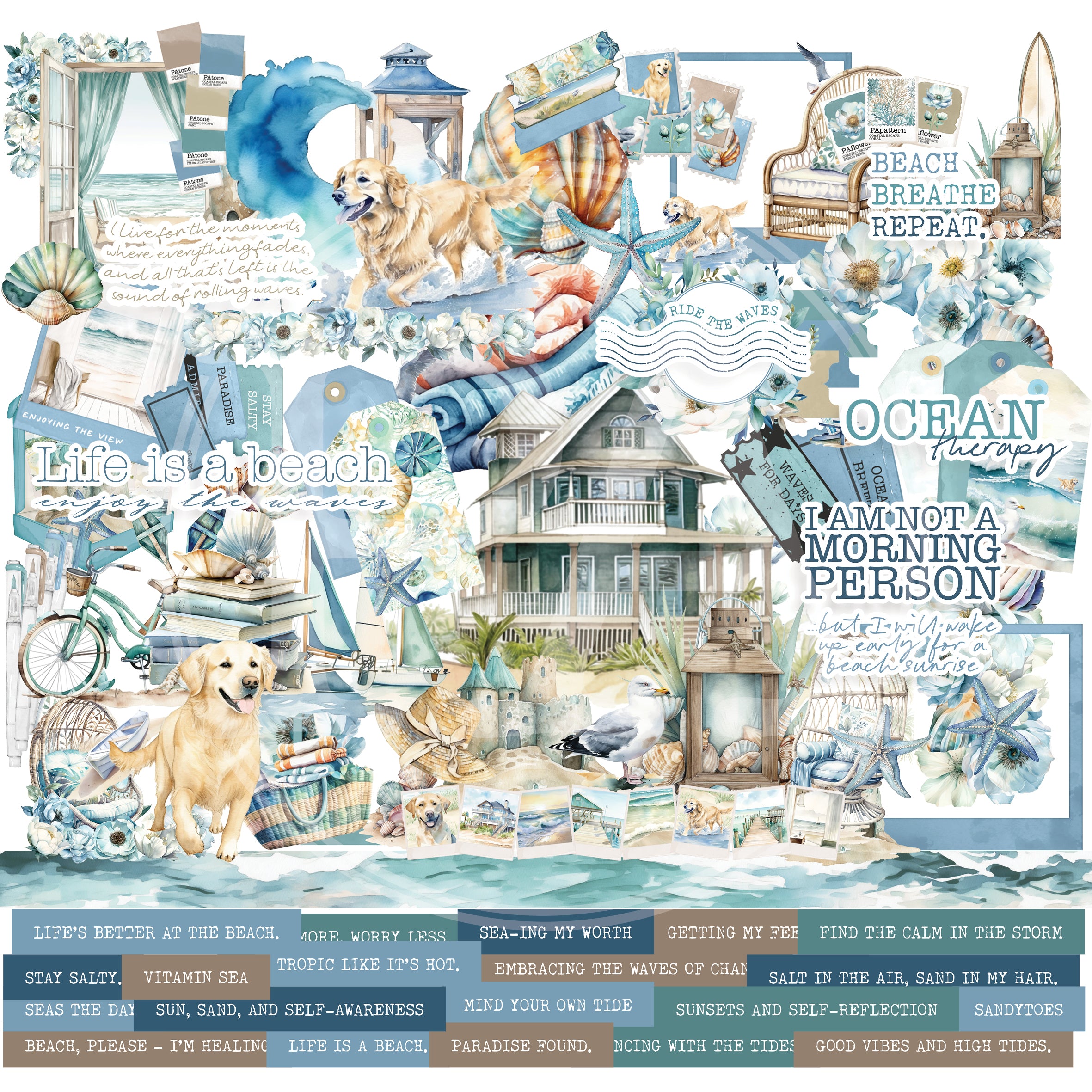 Coastal Escape Creative Kit