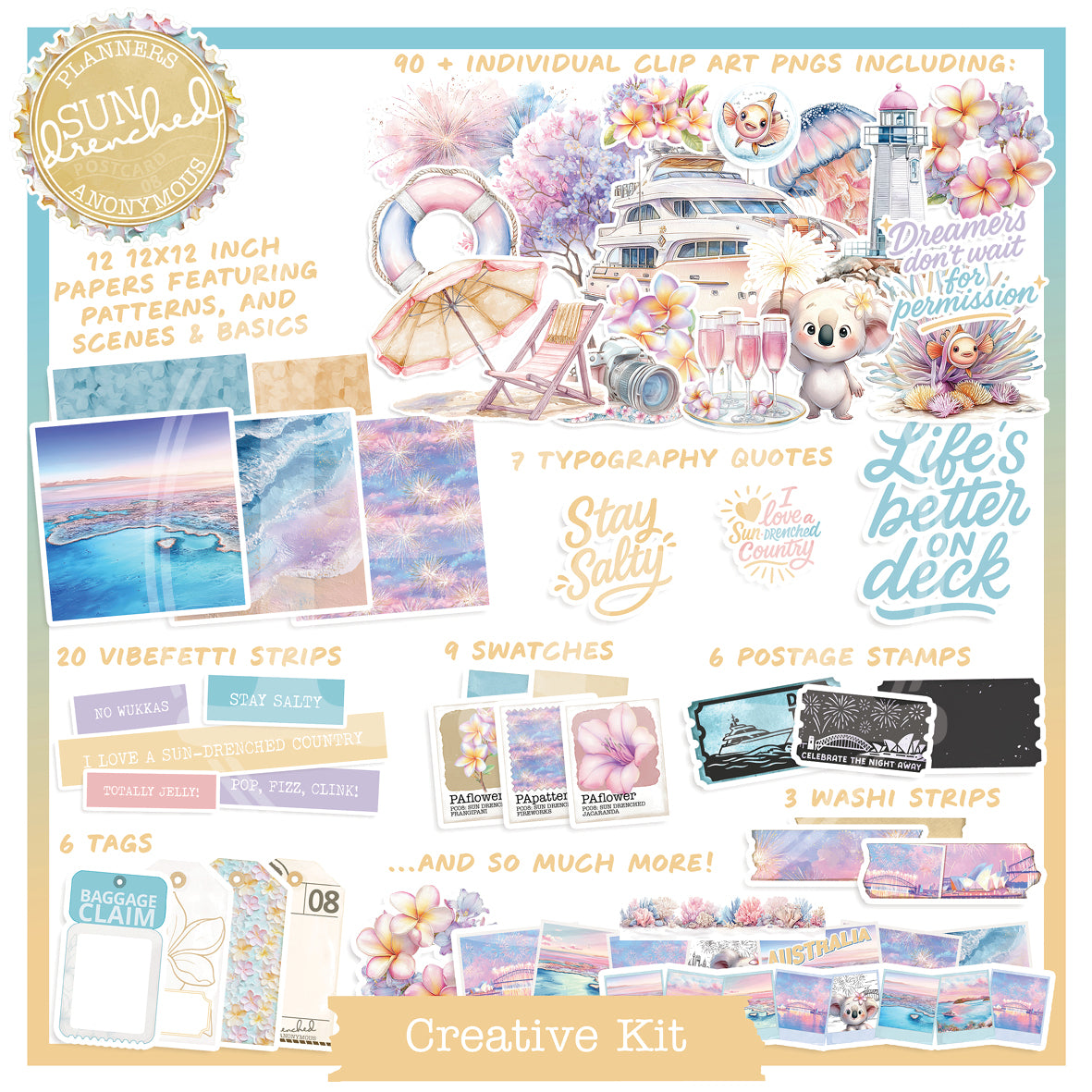 PC08: Sun Drenched Creative Kit
