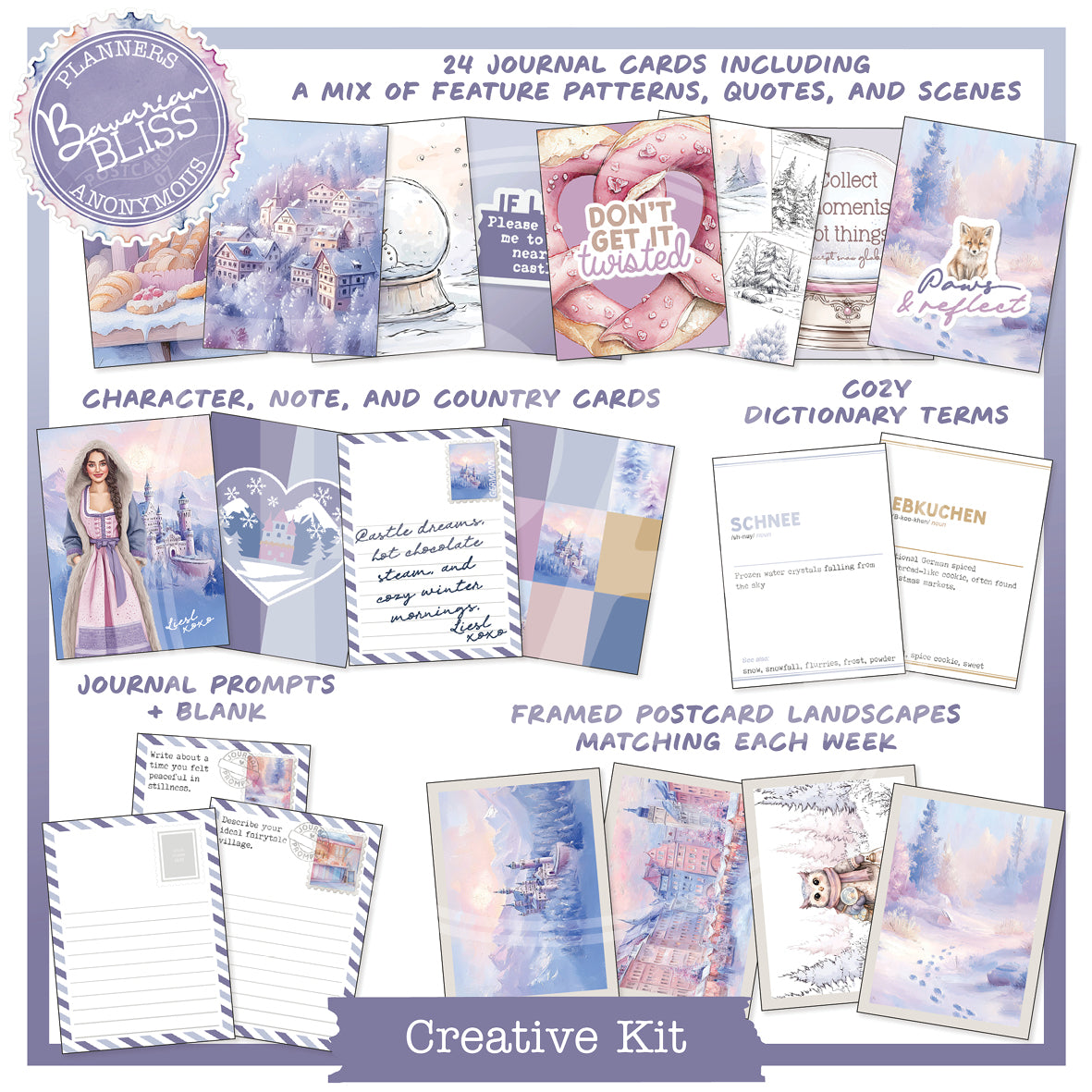 PC07: Bavarian Bliss Journal Card Printable
