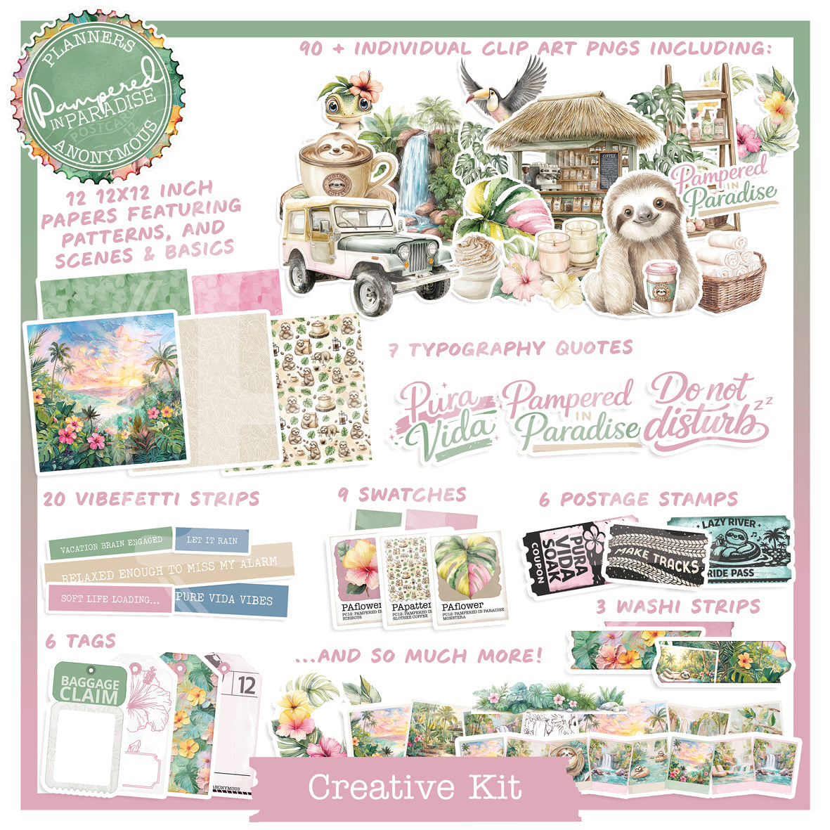 PC12: Pampered in Paradise Creative Kit