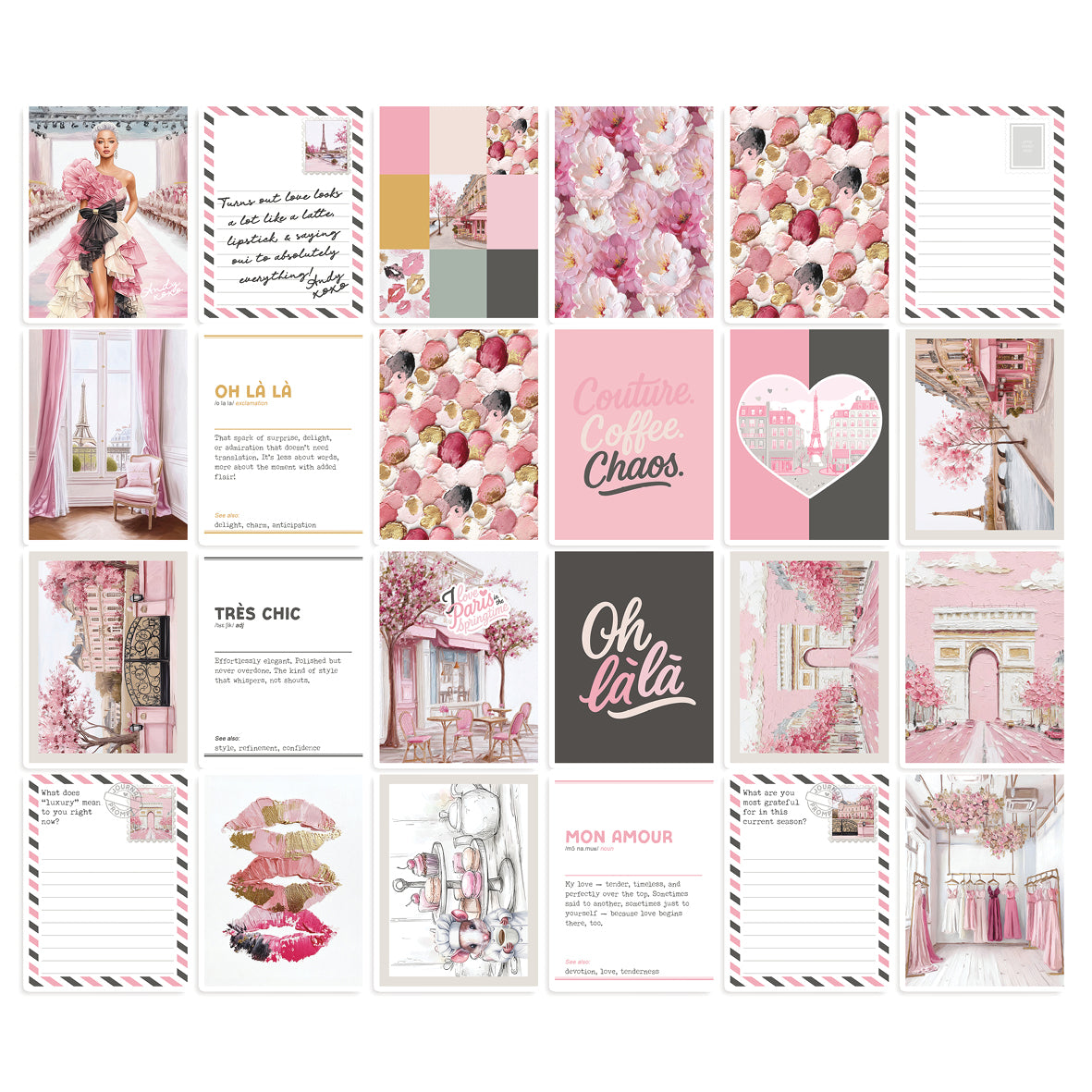 PC09: Paris with Love Journal Card Printable