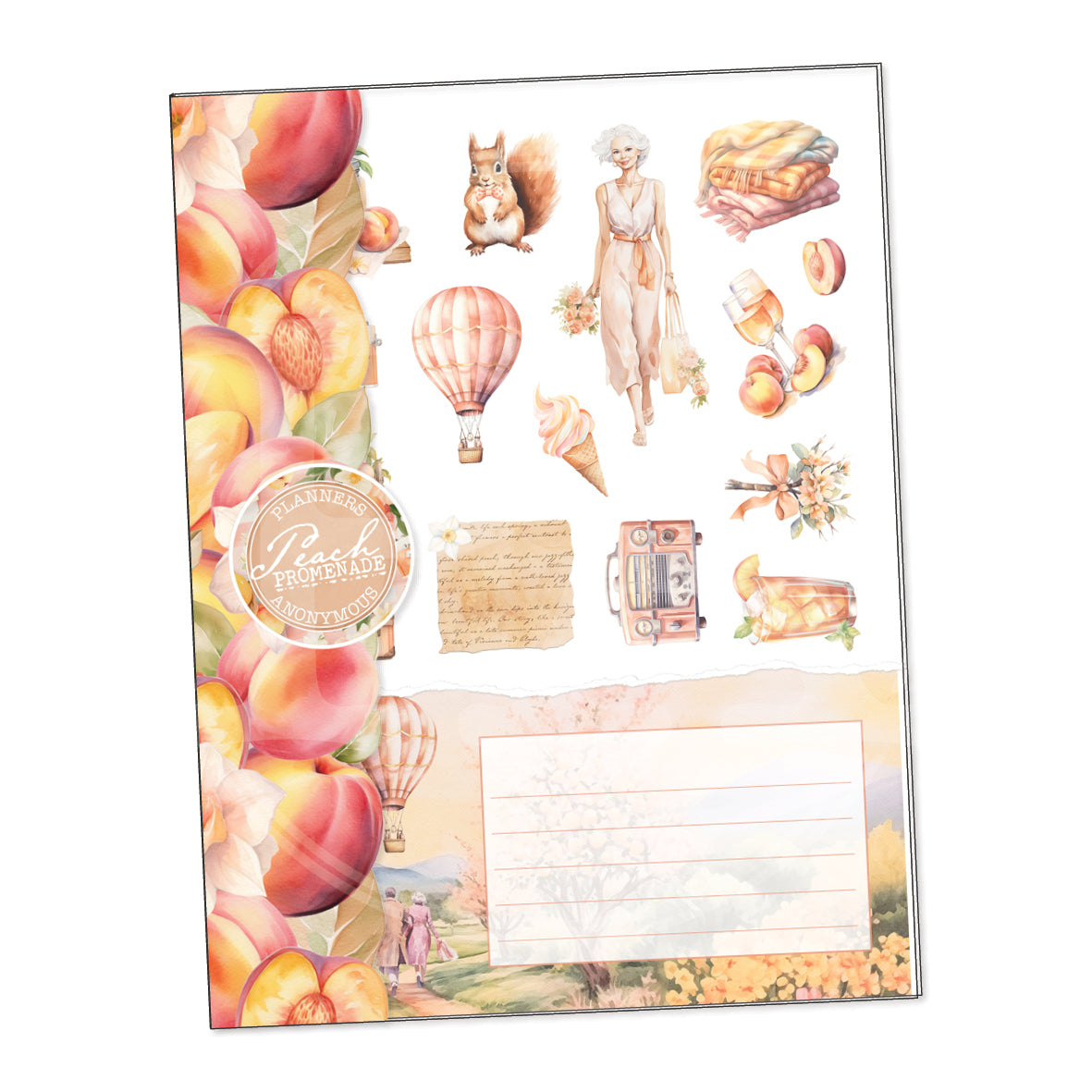 Peach Promenade Sticker Book