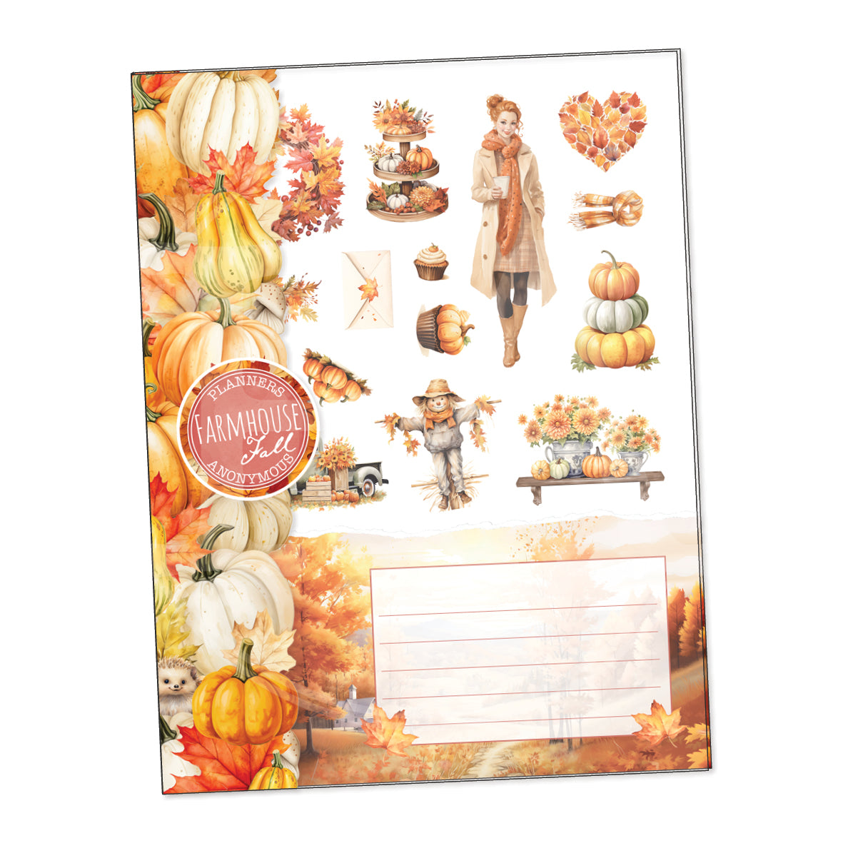 Farmhouse Falls planner sticker book