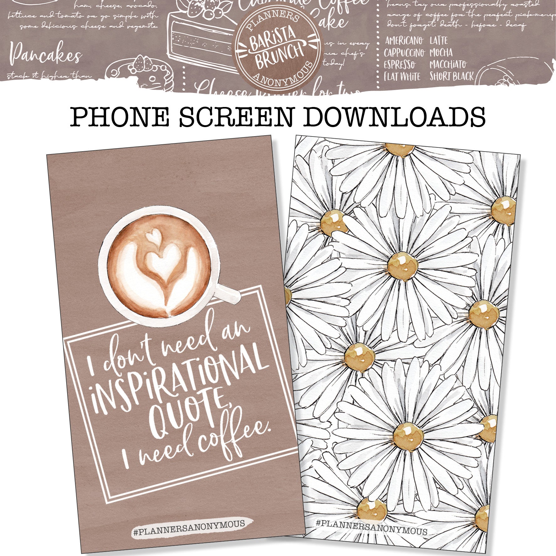 Barista Brunch Phone Background