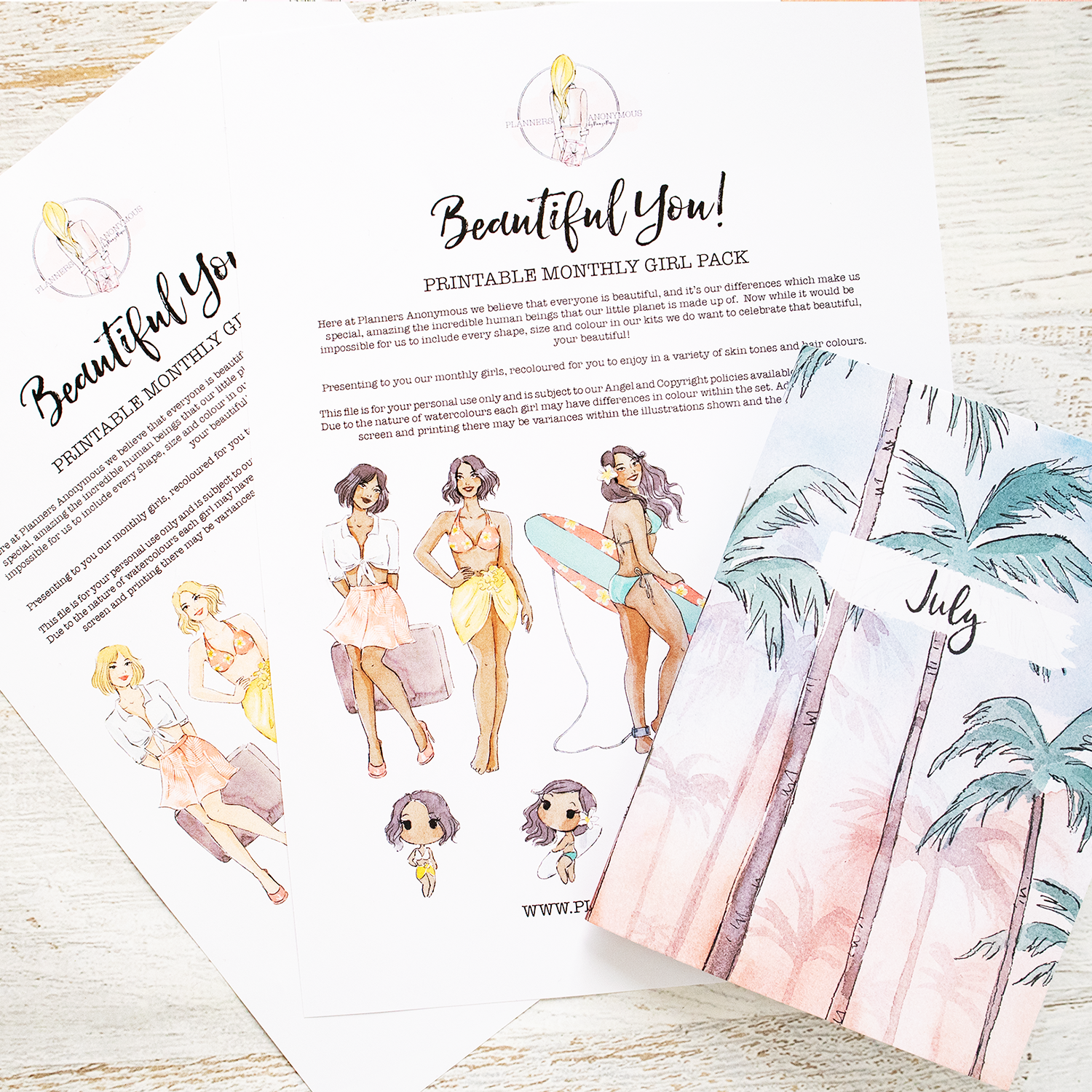 Planner Babe Beautiful You Downloads