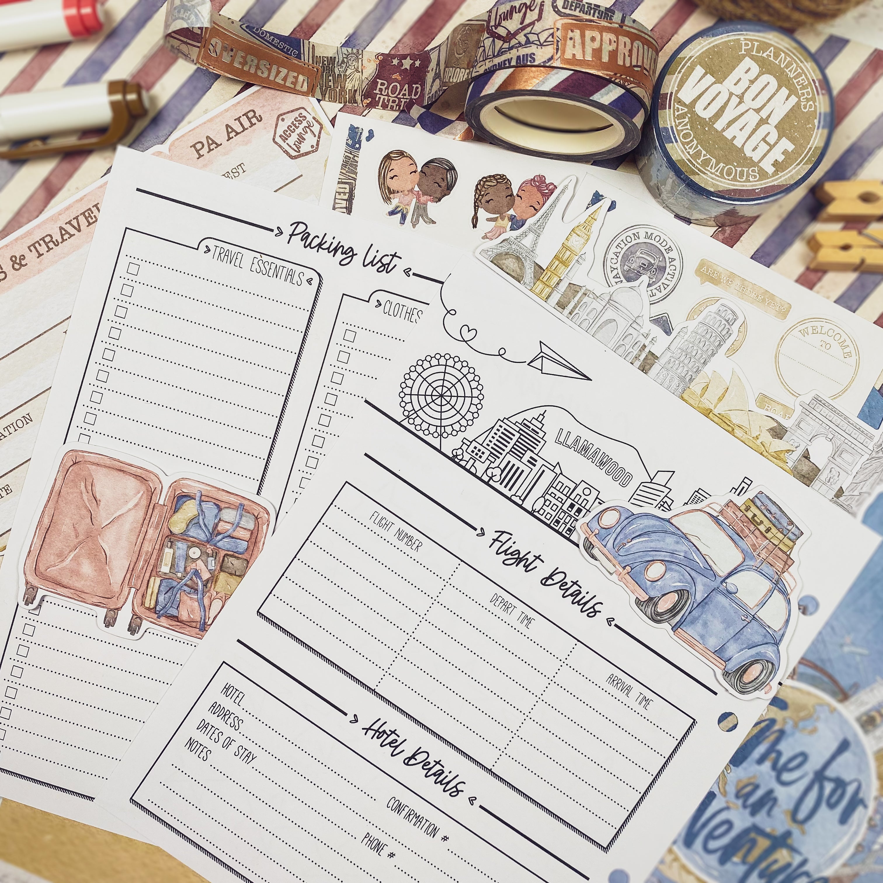 Bon Voyage Planner Kit