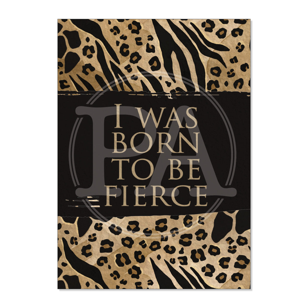 Fierce Printable Art Card