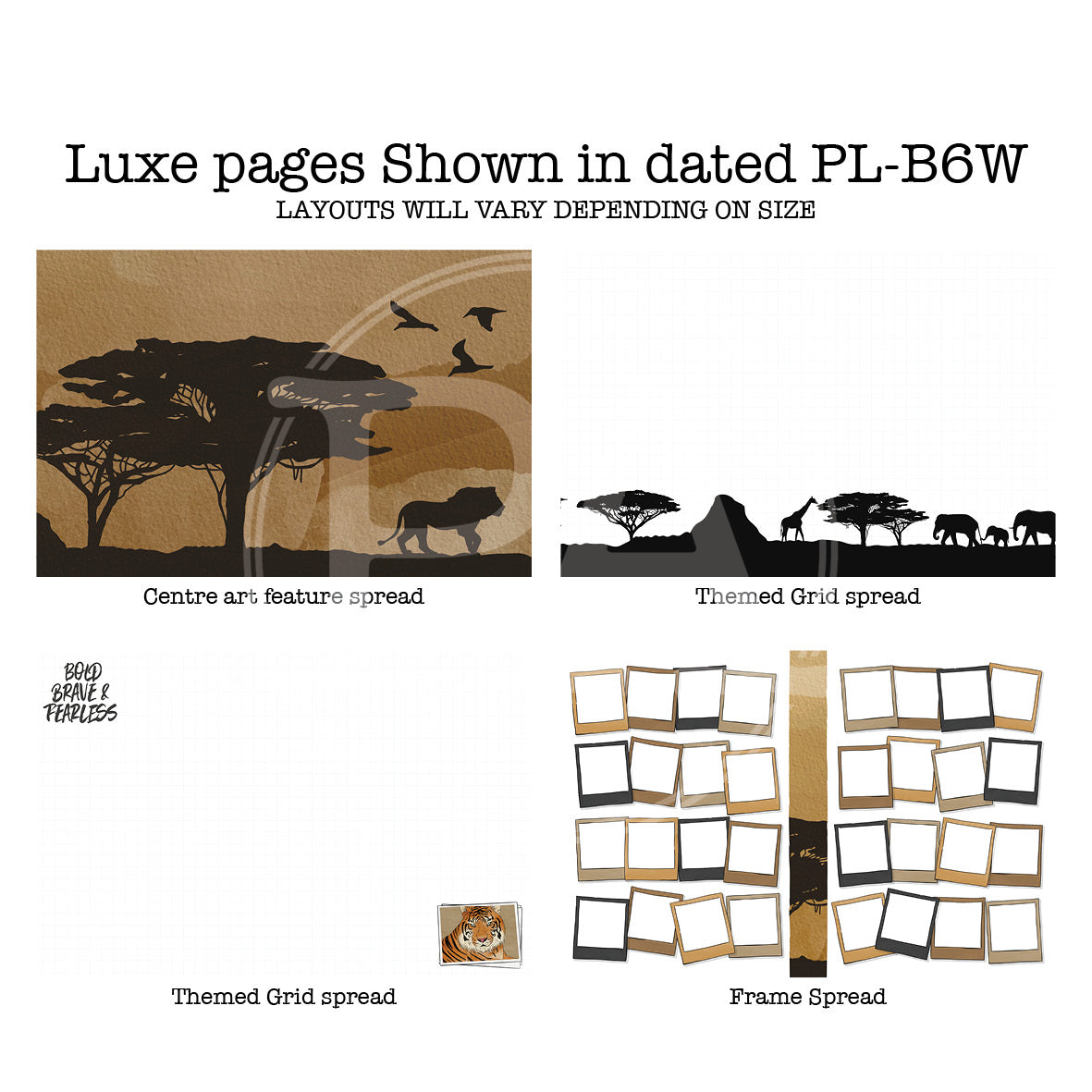 Fierce Printable Luxe Weekly Inserts