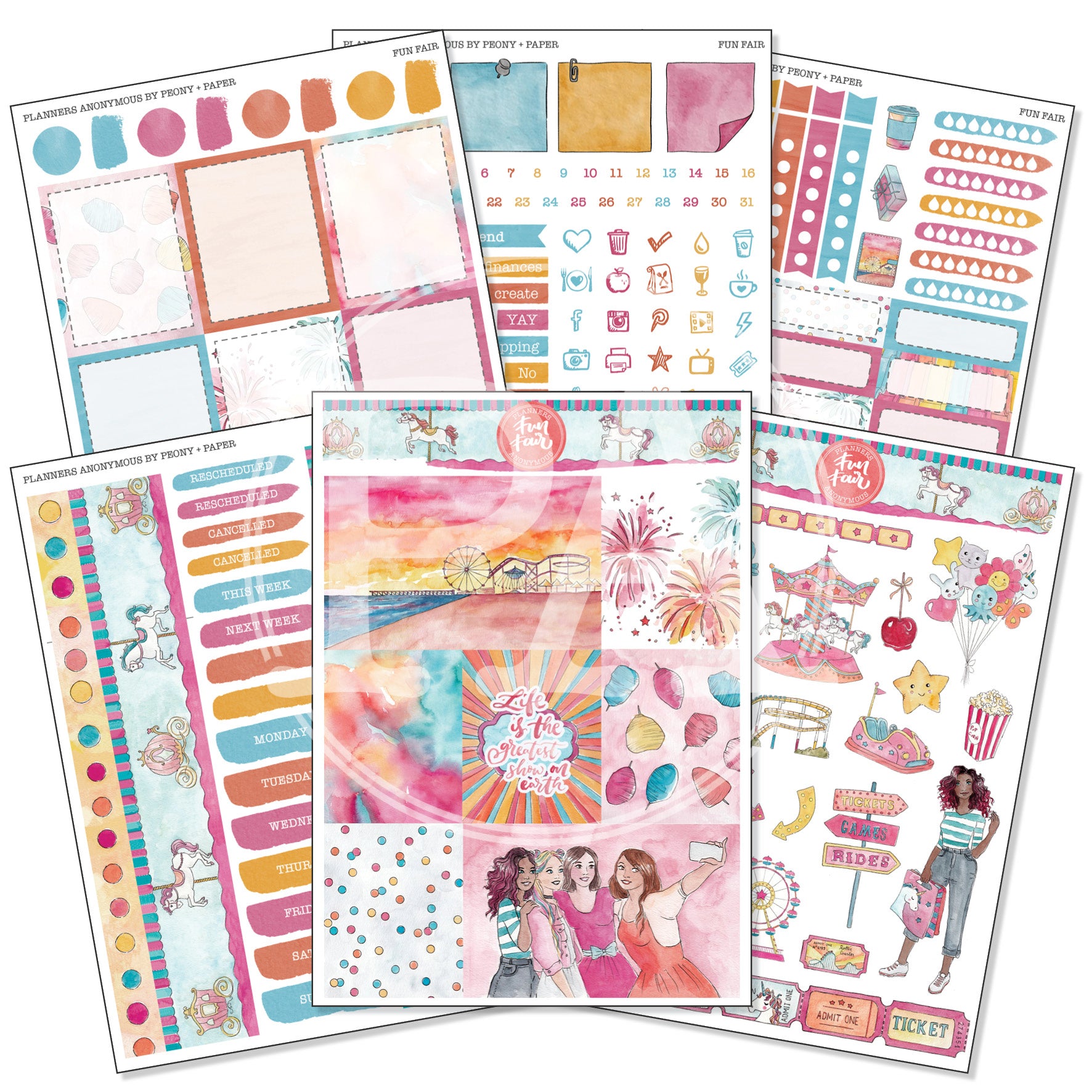 Fun Fair - Weekly Sticker Kit