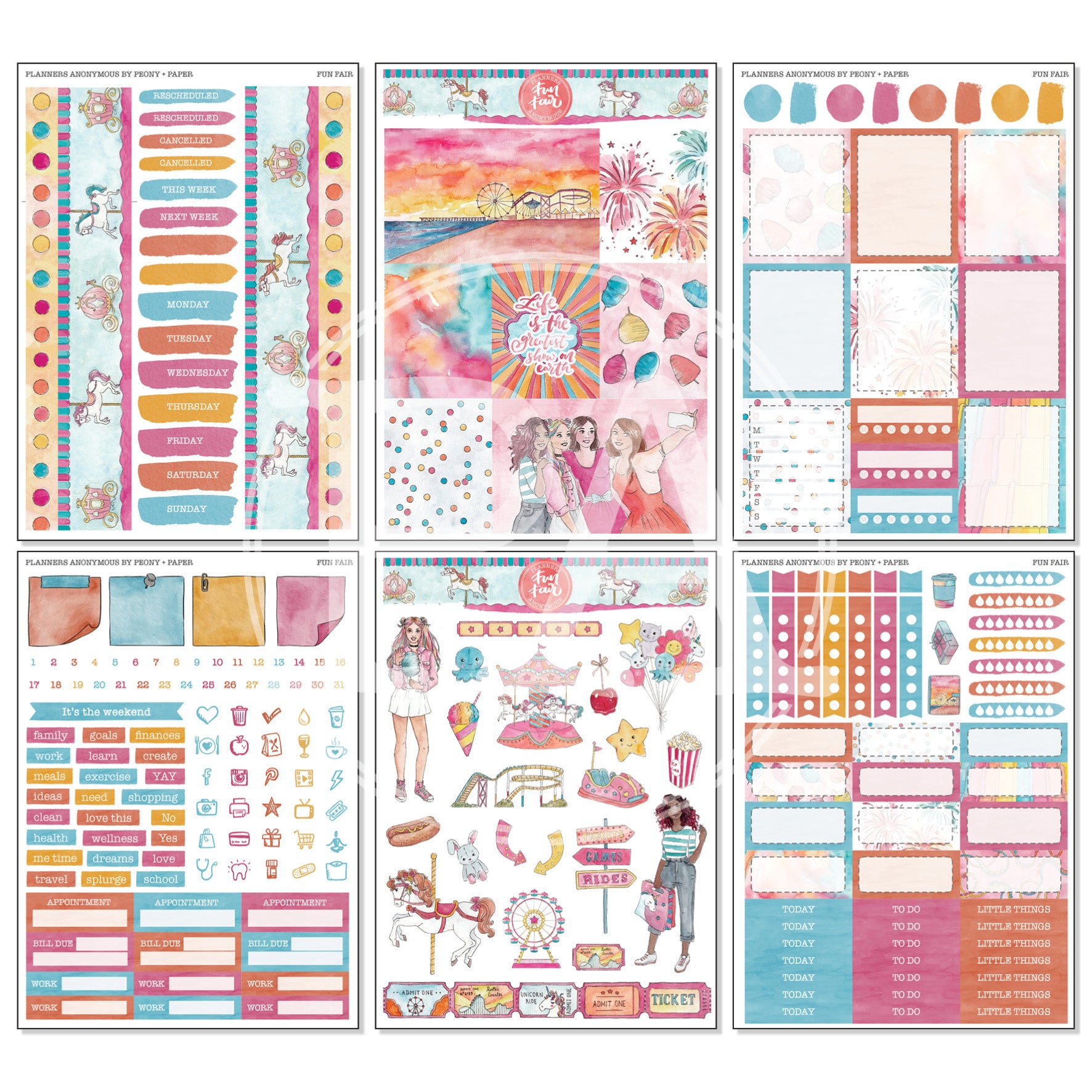 Fun Fair - Weekly Sticker Kit