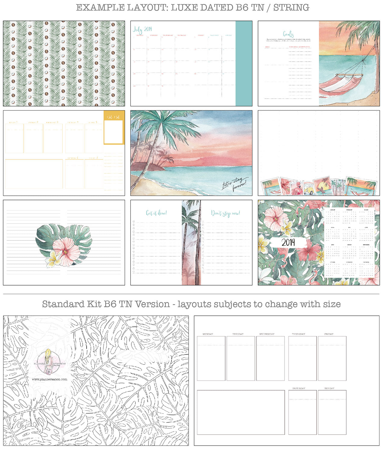Getaway Printable Inserts