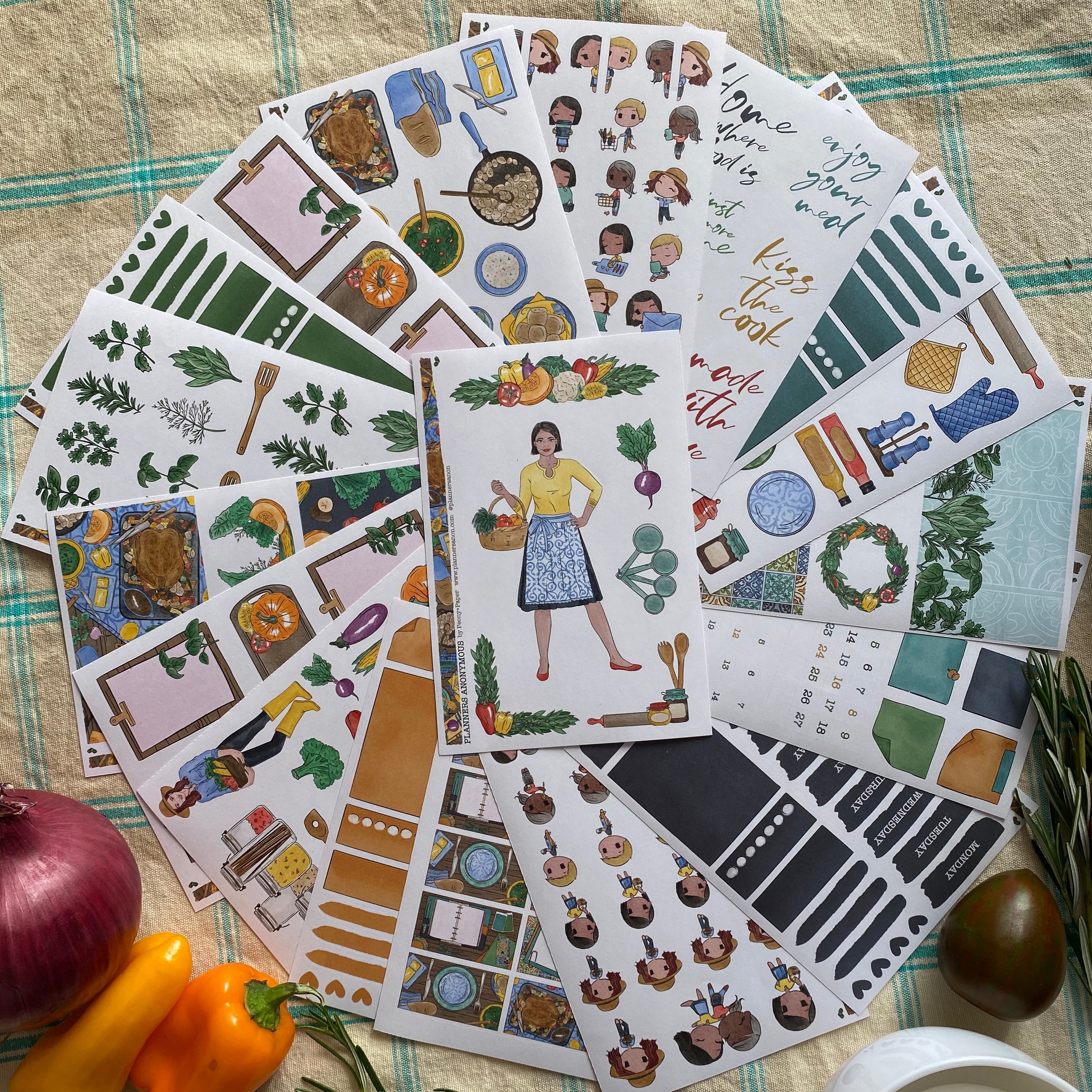 Sunday Roast decorative sticker kit