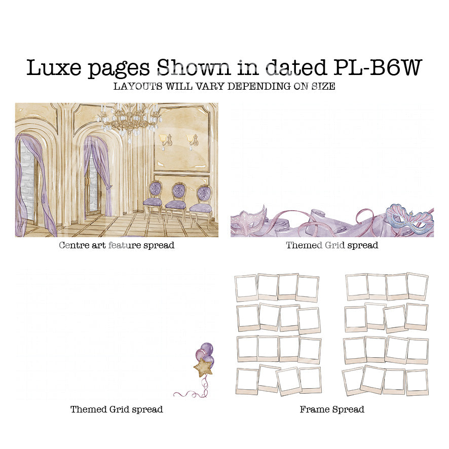 Masquerade Inserts Luxe Weekly Printable