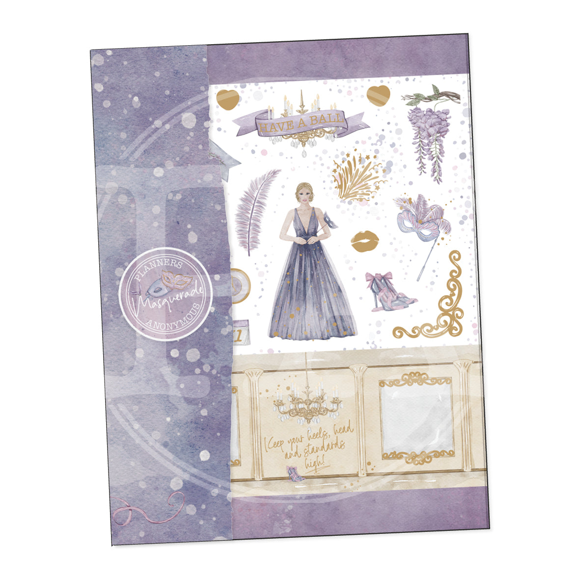 Masquerade Planner Sticker Book