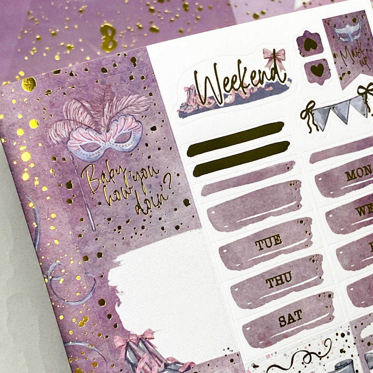 Masquerade Planner Sticker Book